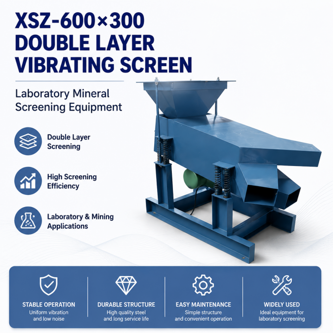 XSZ-600×300 Double Layer Vibrating Screen Machine